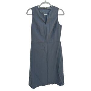 Theory Wool Sheath‎ Dress, Minimalist, Corpcore, Professional, Black, Size 8